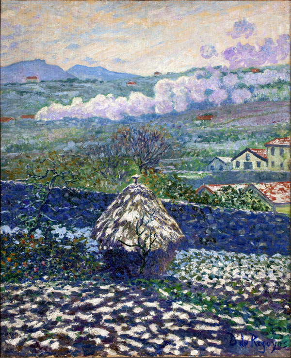 Snow and Thaw (Nieve y deshielo), c. 1900, by Dar&iacute;o de Regoyos y Vald&eacute;s (1857-1913)